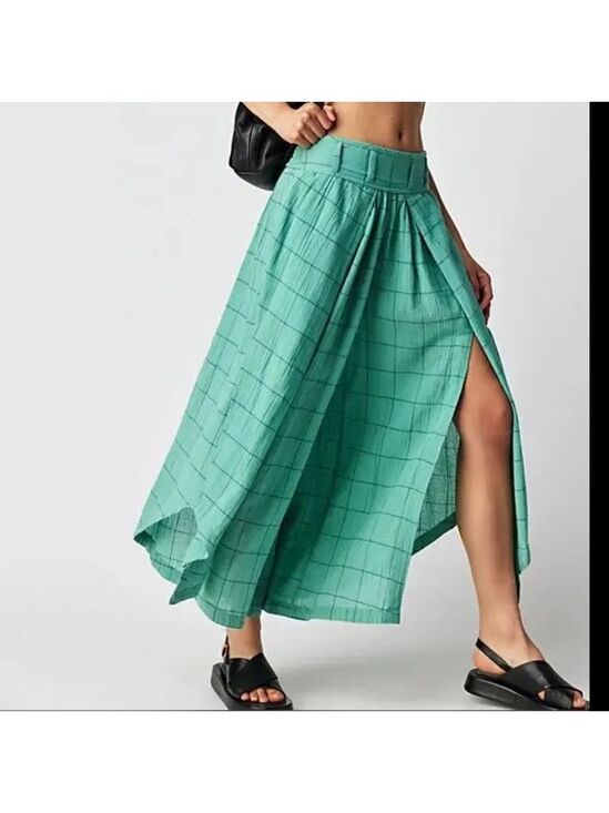 Free People Dresses & Skirts - NWOT Free People Lunar Cove Wide Leg Pants in Blue Combo Size XS